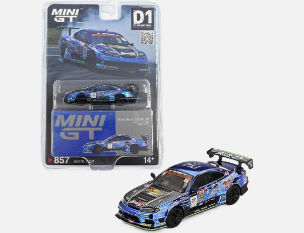 Nissan Silva (S15) D Max #46 2023 D1 Grand Prix D-Max Racing - RHD - Mini GT 857