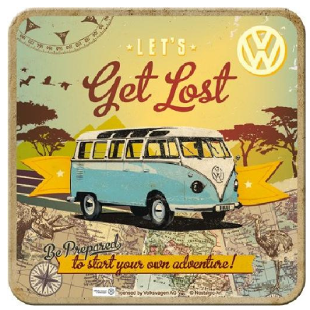 Sous Verre Volkswagen Let's Get Lost - Nostalgic Art