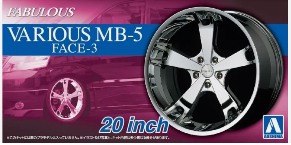 Jantes + pneus Fabulous Various MB-5 Face 3 - Aoshima