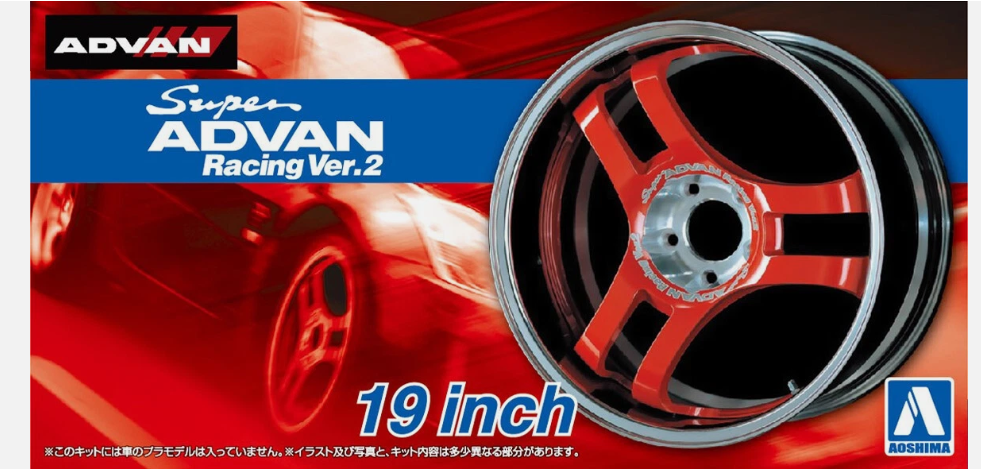 Jantes + pneus Advan Super Racing Ver.2 - Aoshima