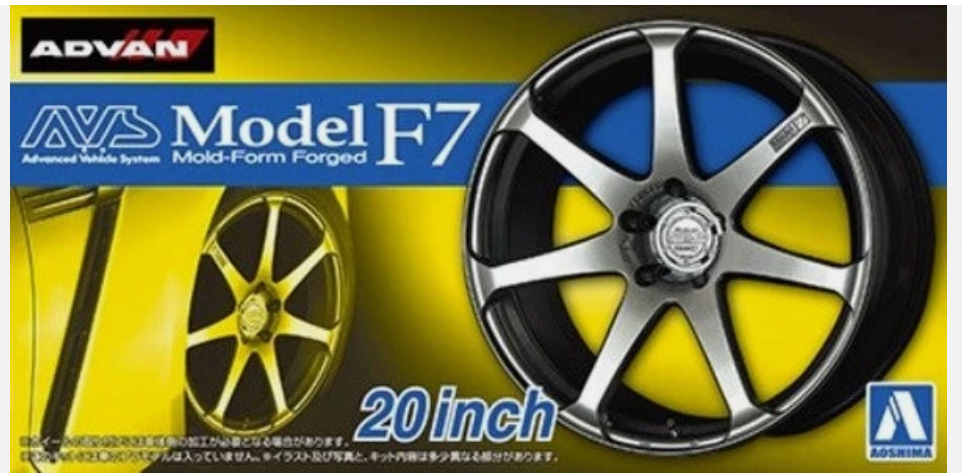 Jantes + pneus Advan AVS Model F7 - Aoshima