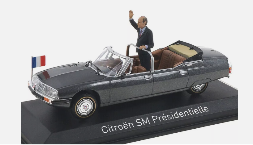 Citroën SM Présidentielle 1981 avec Figurine - Norev